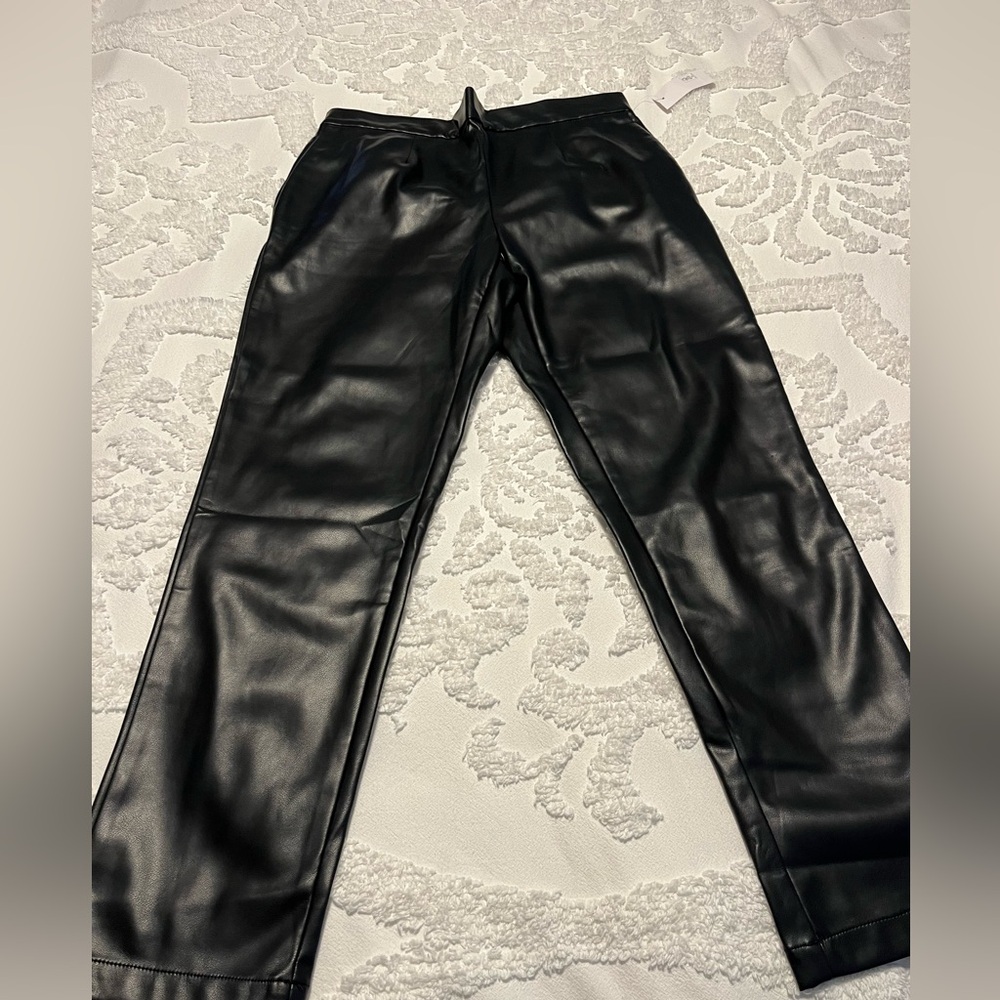 Women’s Black faux Leather Pants
